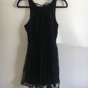 Black Lace mini dress